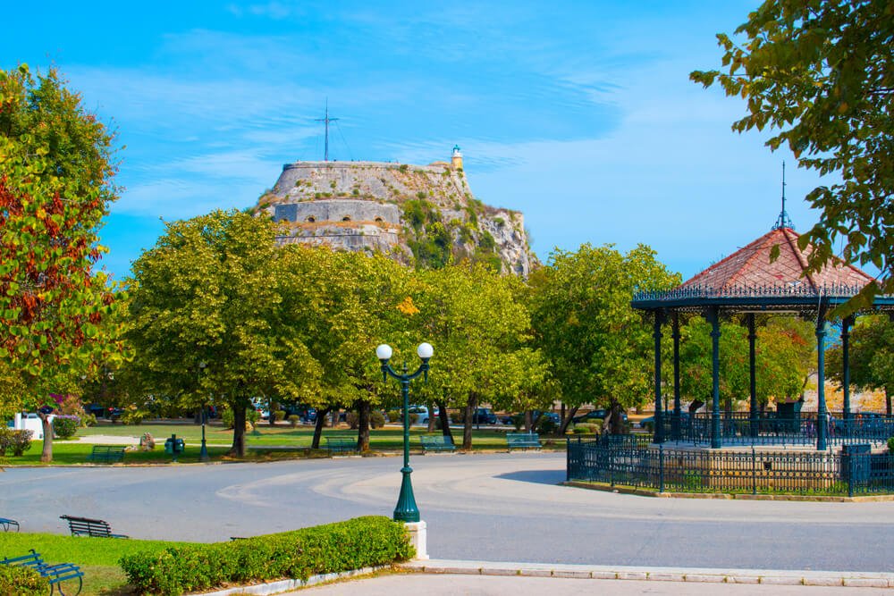 Spianada Square and the Old Fortress of Corfu